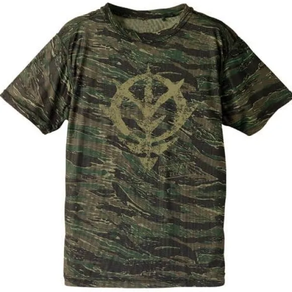 Mobile Suit Gundam: Zeon Camouflage Dry T-Shirt: Tiger-XL