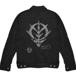 Mobile Suit Gundam: Zeon Earth Attack Force Jean Jacket: Black - L