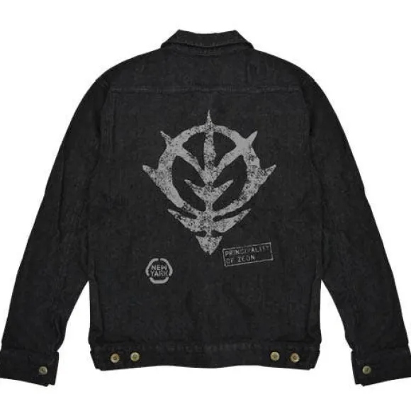 Mobile Suit Gundam: Zeon Earth Attack Force Jean Jacket: Black - L
