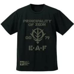 Mobile Suit Gundam: Zeon Earth Forces Dry T-Shirt / Black-S