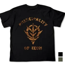 Mobile Suit Gundam: Zeon Faded Print T-Shirt / Black-L