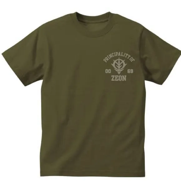 Mobile Suit Gundam Zeon Heavyweight T-Shirt Moss Green L