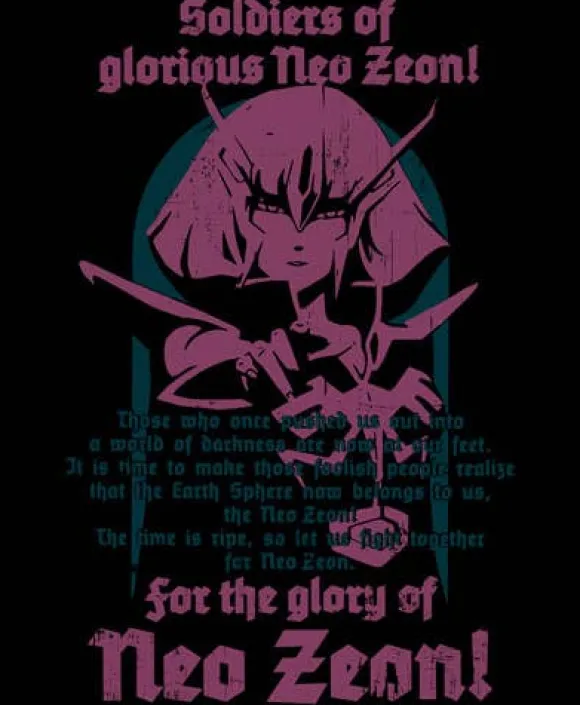 Mobile Suit Gundam Zz: Haman Karn T-Shirt / Black-Xl