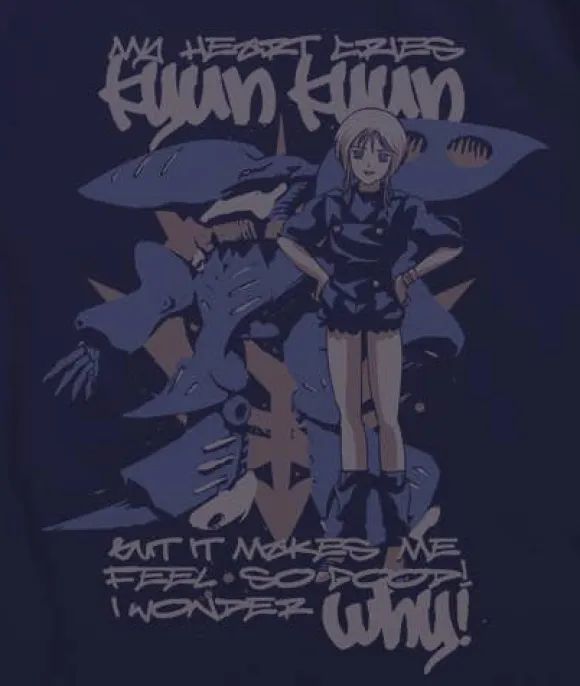 Mobile Suit Gundam Zz: Pullover T-Shirt / Black-Xl