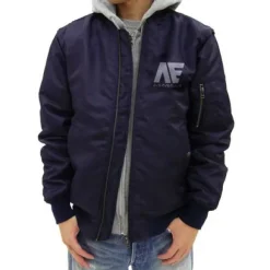 Mobile Suit Zeta Gundam: Anaheim Electronics MA-1 Jacket: Navy - L