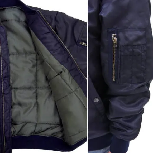 Mobile Suit Zeta Gundam: Anaheim Electronics MA-1 Jacket: Navy - S