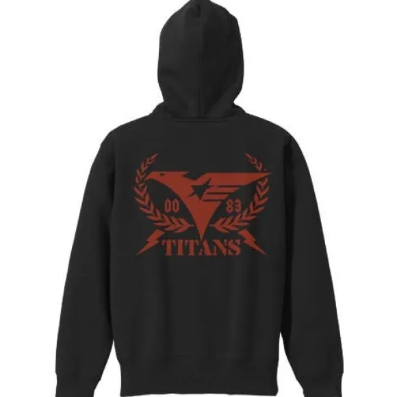 Mobile Suit Zeta Gundam: Titans Zip Parka / Black x Red - XL