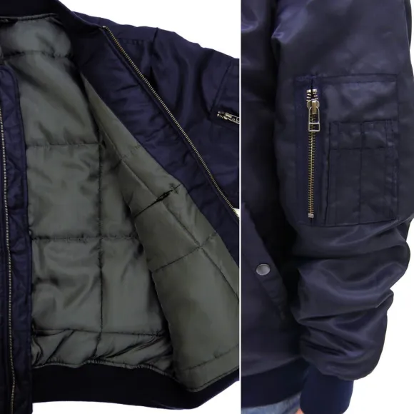 Mobile Suit Z Gundam: Original Waverider Ma-1 Jacket / Navy-M