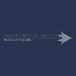 Mobile Suit Z Gundam: Original Wave Rider T-Shirt / Slate-M