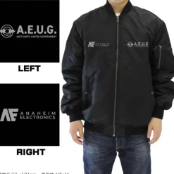 Mobile Suit Z Gundam: Original Waverider Ma-1 Jacket / Black-Xl