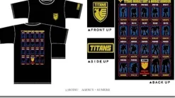 MS Line up Titans T-Shirt Black M