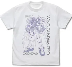 New Mobile Report Gundam W Endless Waltz: Wing Gundam Zero EW T-Shirt / White-M