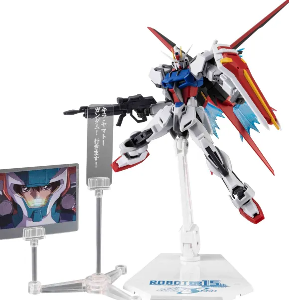 ROBOT Damashii (SIDE MS) GAT-X105+AQM / E-X01 Aile Strike Gundam ver. A.N.I.M.E. ROBOT Damashii 15th ANNIVERSARY