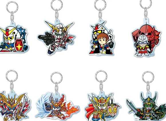 SD Gundam: Acrylic Keychain 3rd: 1Box 8pcs