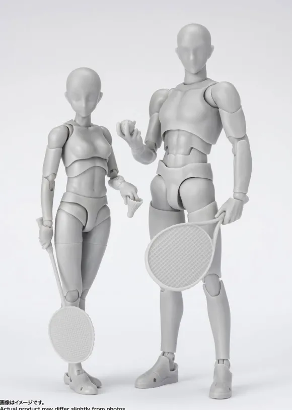 S.H.Figuarts Body-chan -Sports- Edition DX SET (Gray Color Ver.)