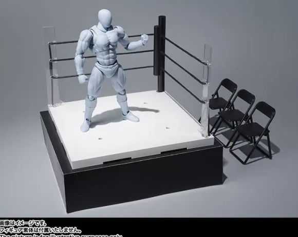 Tamashii STAGE ACT. Ring Corner Neutral Corner & Pipe Chair Set