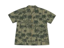 13th Autonomous Corps Aloha Shirt Moss L