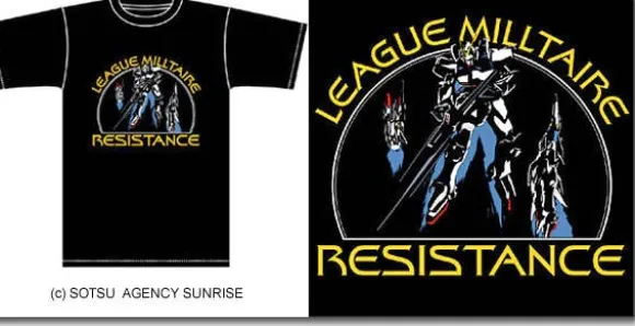 V Gundam T-Shirt Black L