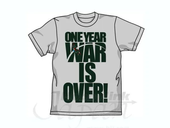 War Is Over T-Shirt Light Gray M