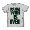 War Is Over T-Shirt Light Gray XL