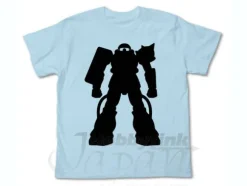 Zaku Silhouette T-Shirt Light Blue L