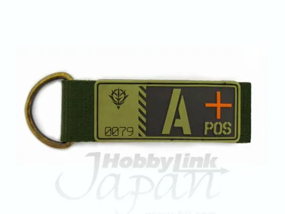Zeon Blood Type PVC Key Chain A+