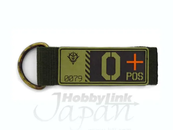 Zeon Blood Type PVC Key Chain O+
