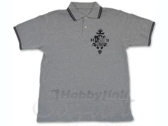 Zeon Defense Force Polo Shirt Mix Gray x Black L