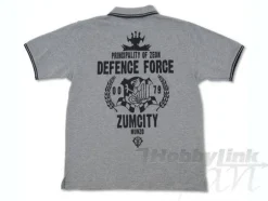 Zeon Defense Force Polo Shirt Gray x Black XL