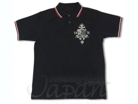 Zeon Defense Force Polo Shirt Black x Red M