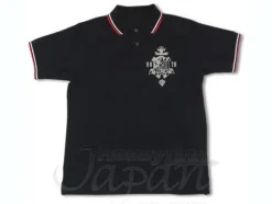 Zeon Defense Force Polo Shirt Black x Red L