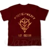 Zeon Faded Print T-Shirt Burgundy L