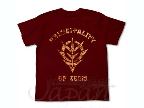 Zeon Faded Print T-Shirt Burgundy L