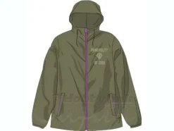 Zeon Hooded Windbreaker Moss Green L