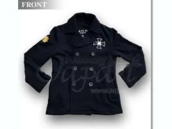 Zeon Pea Coat Marine Navy M