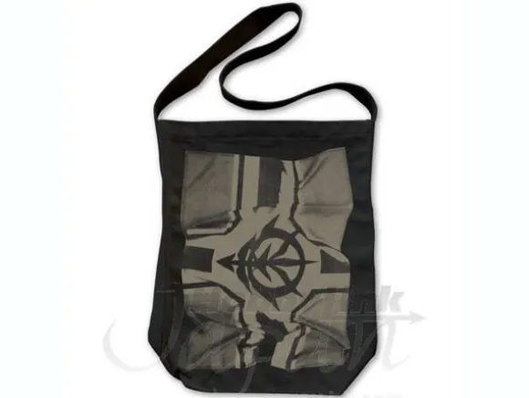 Zeon Photo Print Shoulder Tote Bag Black