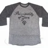 Zeon Raglan T-Shirt Heather Gray x Dark Gray L