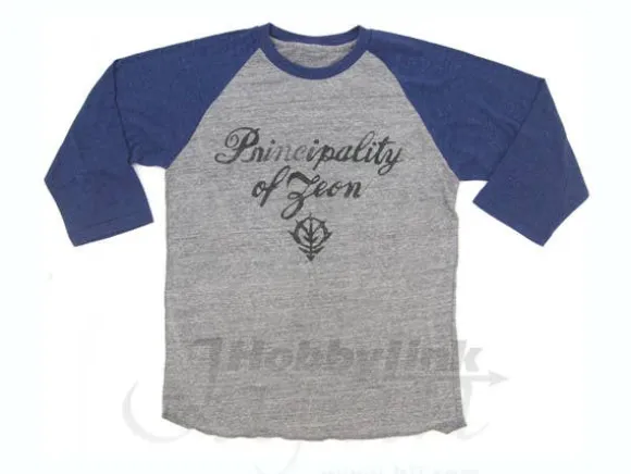 Zeon Raglan T-Shirt Heather Gray x Navy XL