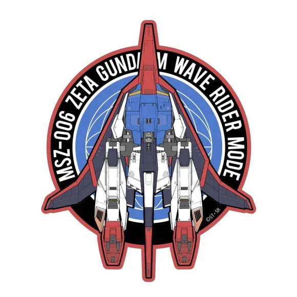 Zeta Gundam: Drawing Wave Rider Sticker