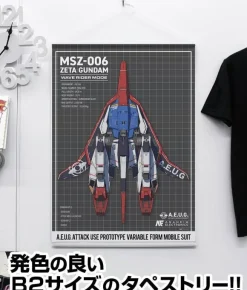 Zeta Gundam: Drawing Wave Rider B2 Tapestry