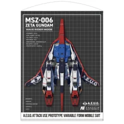 Zeta Gundam: Drawing Wave Rider 100cm Tapestry