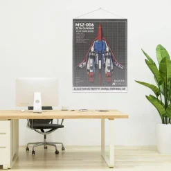 Zeta Gundam: Drawing Wave Rider 100cm Tapestry