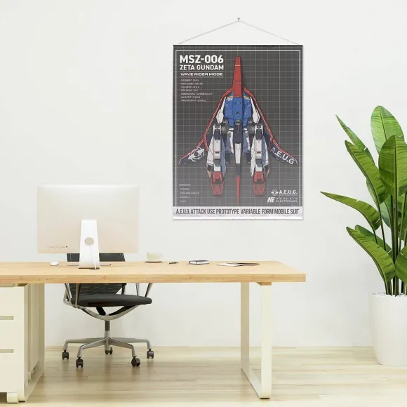 Zeta Gundam: Drawing Wave Rider 100cm Tapestry