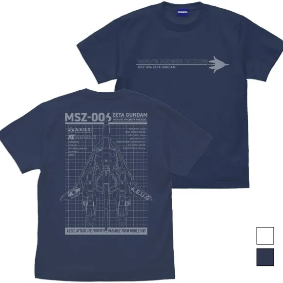 Zeta Gundam: Drawing Wave Rider T-shirt SLATE S