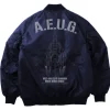 Zeta Gundam: Newly Drawn Wave Rider MA 1 Jacket NAVY M