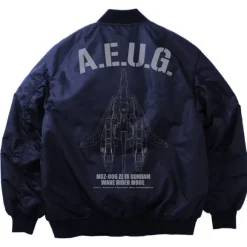 Zeta Gundam: Newly Drawn Wave Rider MA 1 Jacket NAVY M