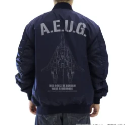 Zeta Gundam: Newly Drawn Wave Rider MA 1 Jacket NAVY M