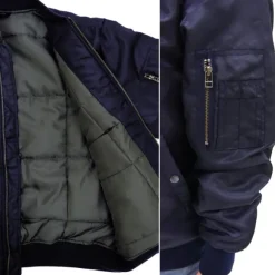 Zeta Gundam: Newly Drawn Wave Rider MA 1 Jacket NAVY M
